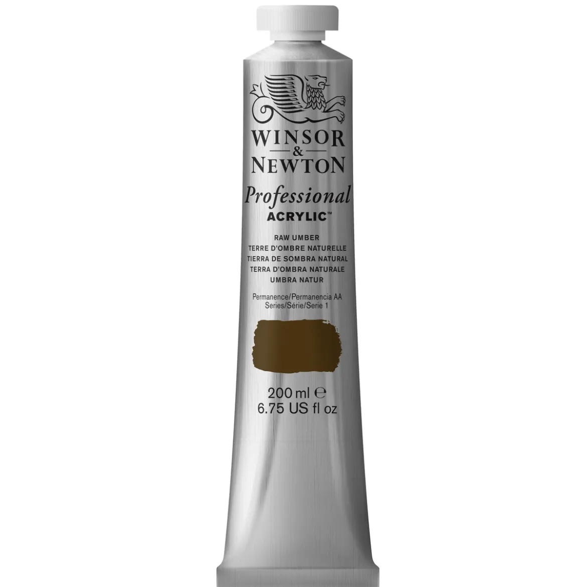 Winsor & Newton Professional akrylfärg 200 ml Raw Umber 554 s1.